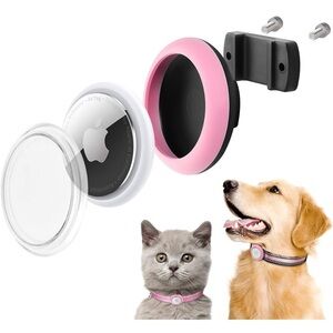 Waterproof pet collar AirTag holder
